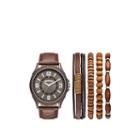 Arizona Mens Brown 5-pc. Watch Boxed Set-fmdarz540