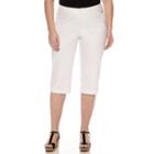 St. John's Bay Secretly Slender Twill Cropped Pants - Plus