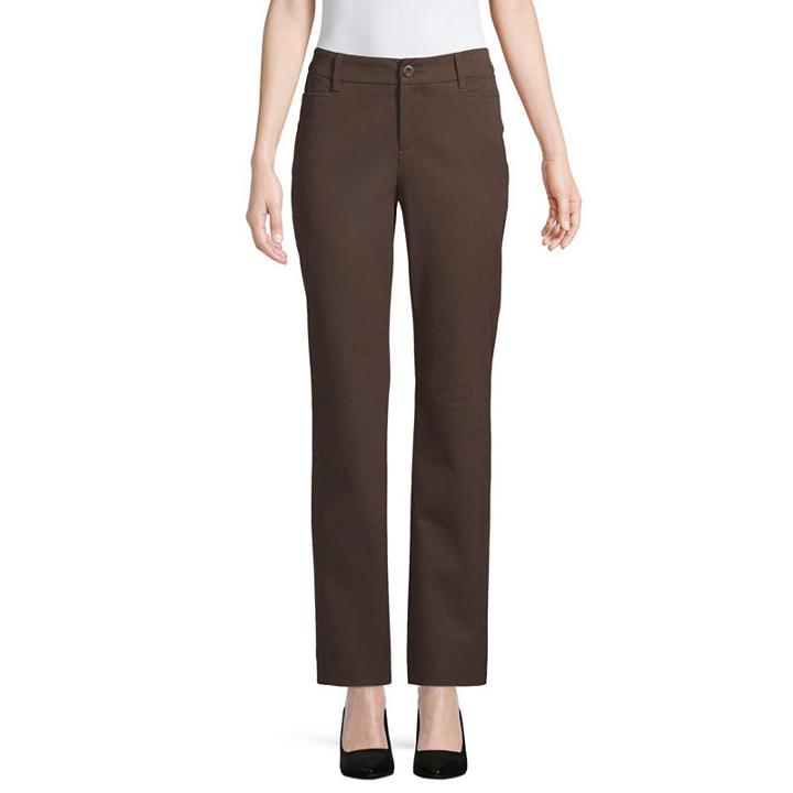 St. John's Bay Straight Fit Trousers