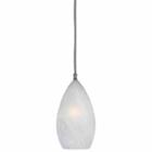 Wooten Heights 8 Tall Glass And Metal Pendant With Brushed Steel Cord