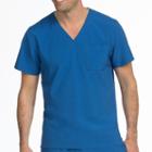 Med Couture Mens Activate Stretch V-neck Scrub Top - Big