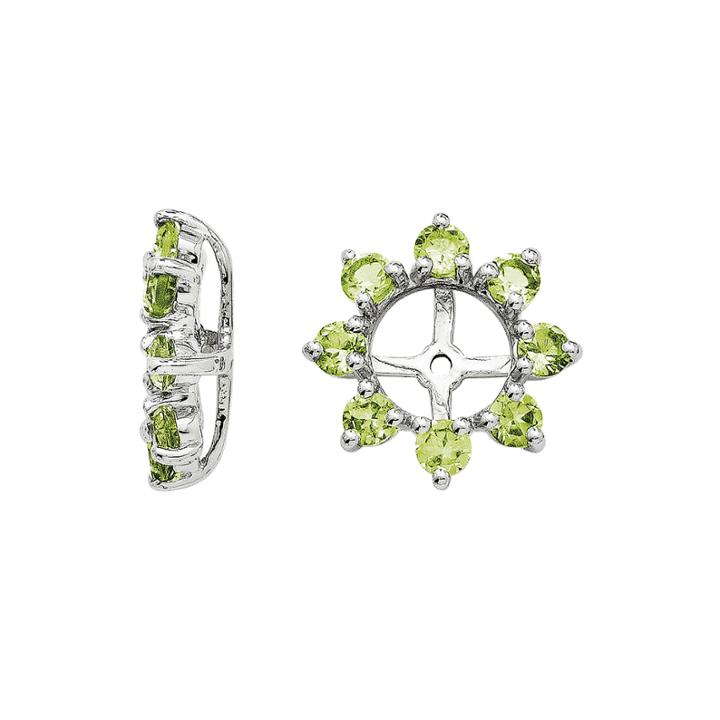 Genuine Peridot Sterling Silver Earring Jackets