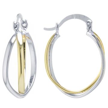 Silver Reflections 25mm Hoop Earrings
