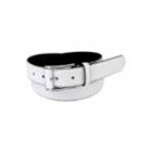 Stacy Adams Brushed Nickel With Emboss Skin Pattern Belt