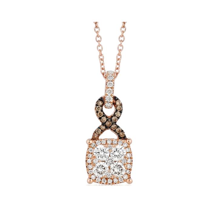 Le Vian Grand Sample Sale 1/2 Ct. T.w. Diamond 14k Rose Gold Pendant