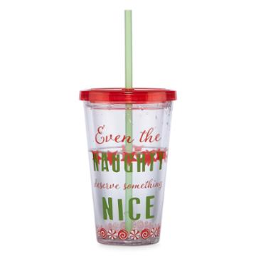 Naughty And Nice Christmas Tumbler