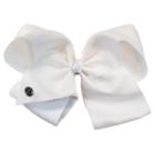 Jojo Siwa Large Signature Hair Bow Solid White Basic