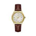 Caravelle Womens Brown Strap Watch-44m111
