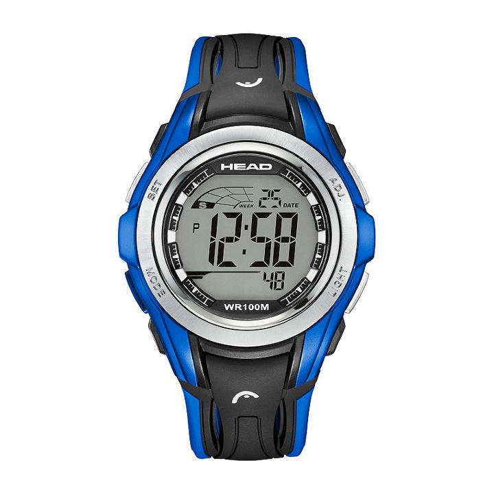 Head Unisex Black Strap Watch-he-108-02