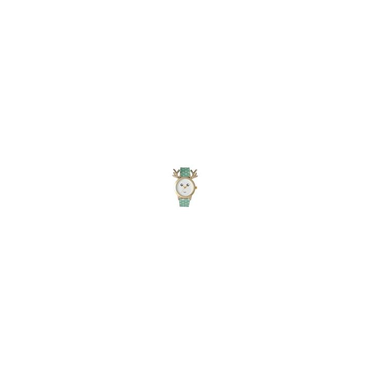 Olivia Pratt Reindeer Womens Green Smart Watch-515108mint