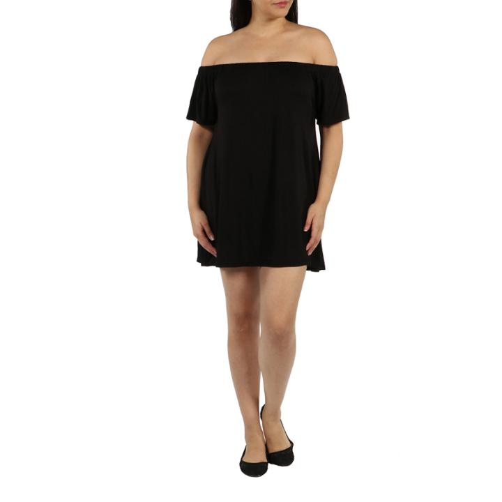 24/7 Comfort Apparel Al Fresco Shift Dress-plus