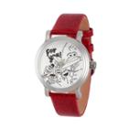 Sesame Street Womens Red Strap Watch-wss000011