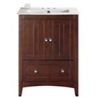 30-in. W Floor Mount Walnut Vanity Set For 3h8-in. Drilling