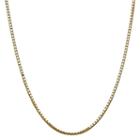 14k Gold Solid Box 18 Inch Chain Necklace