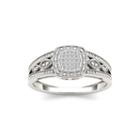 1/10 Ct. T.w. Diamond 10k White Gold Engagement Ring