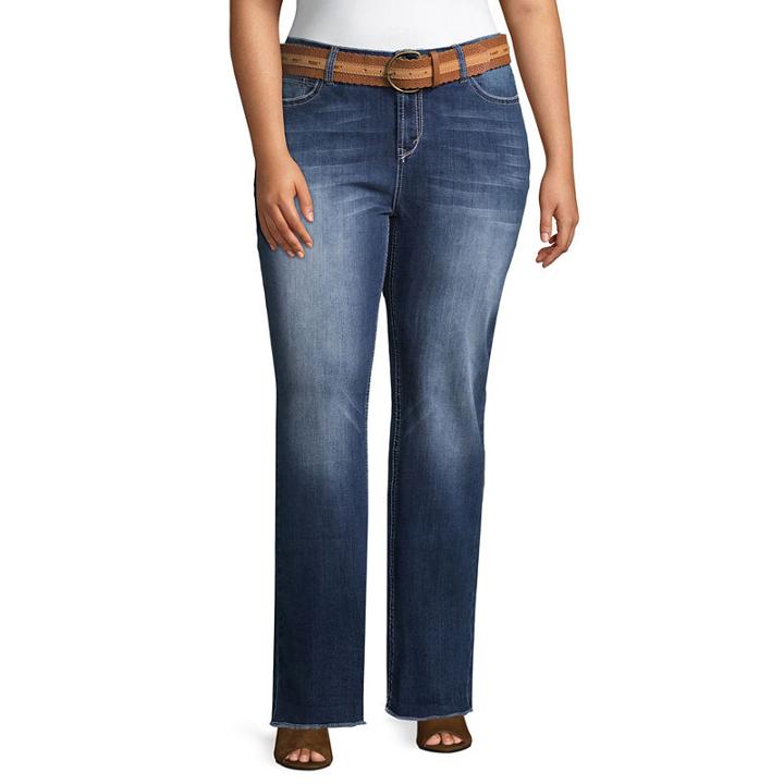 Wallflower Curvy Fit Bootcut Jeans - Juniors Plus