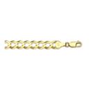 10k Yellow Gold 8.2mm Curb Necklace 24