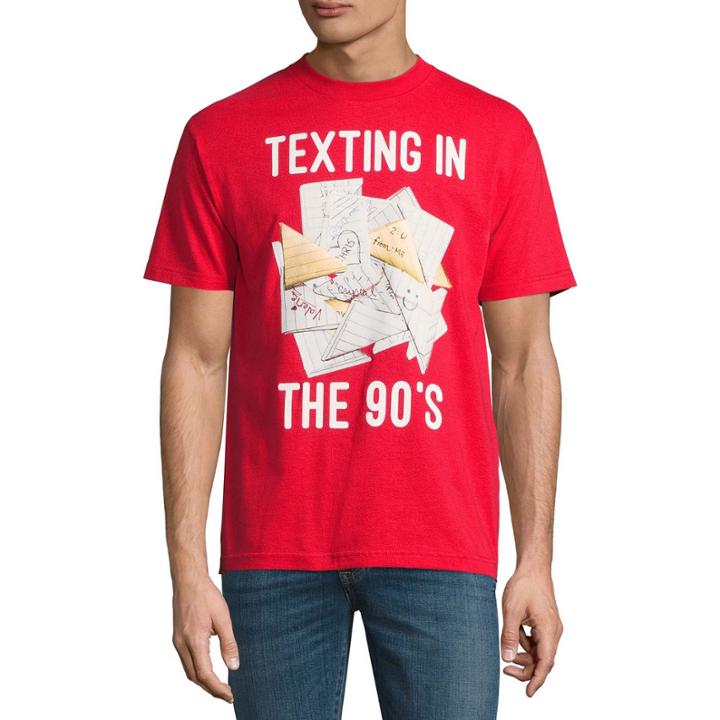 Vintage Texting Short-sleeve Graphic T-shirt