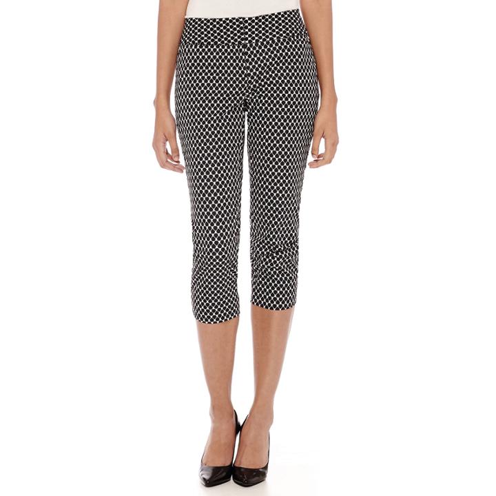 Worthington Wide Waistband Cropped Pants - Tall