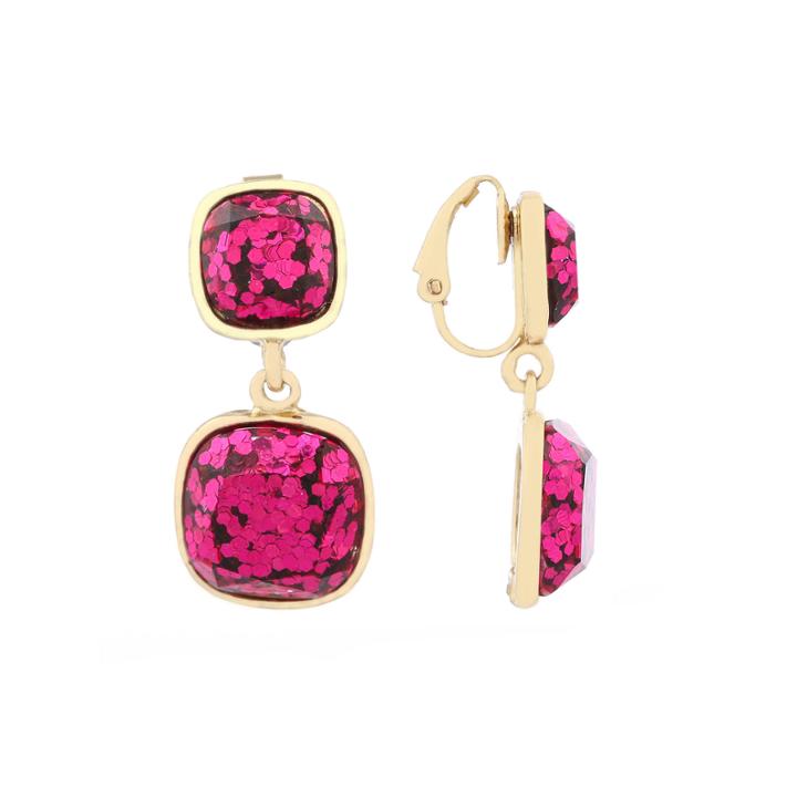 Liz Claiborne Pink Clip On Earrings