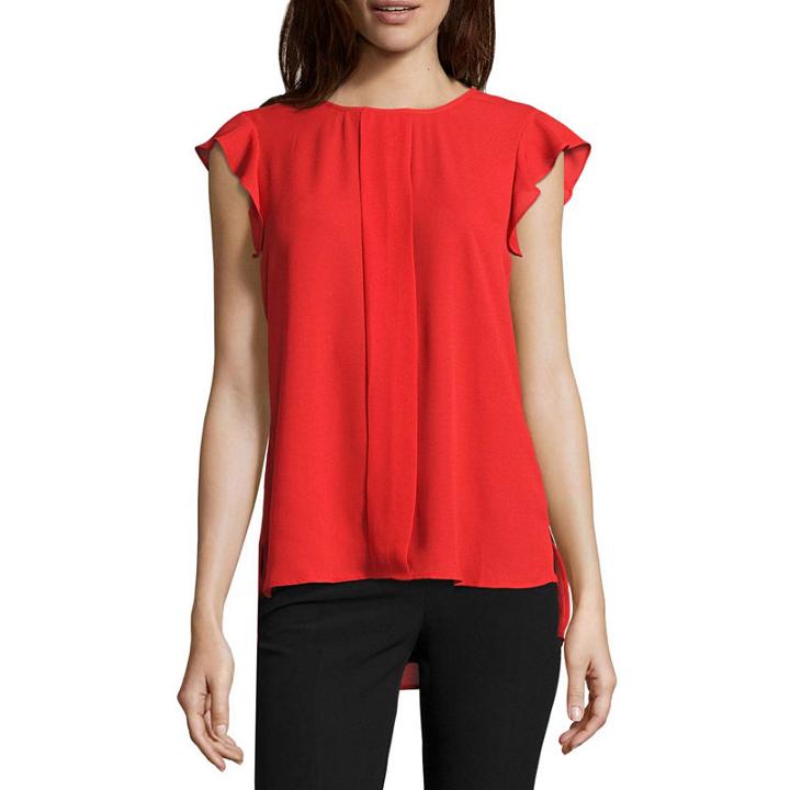 W Ss Ruffle Sleeve Blouse