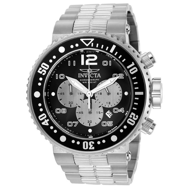 Invicta Pro Diver Unisex Silver Tone Strap Watch-25073