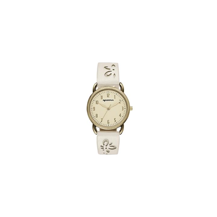 Arizona Womens White Strap Watch-fmdarz151