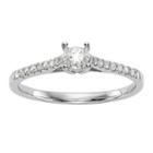 Promise My Love Womens 1/5 Ct. T.w. Genuine Round White Diamond 14k Gold Promise Ring
