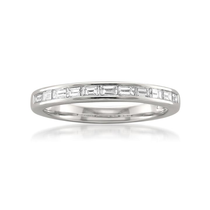 Womens 1/2 Ct. T.w. Genuine White Diamond Platinum Wedding Band