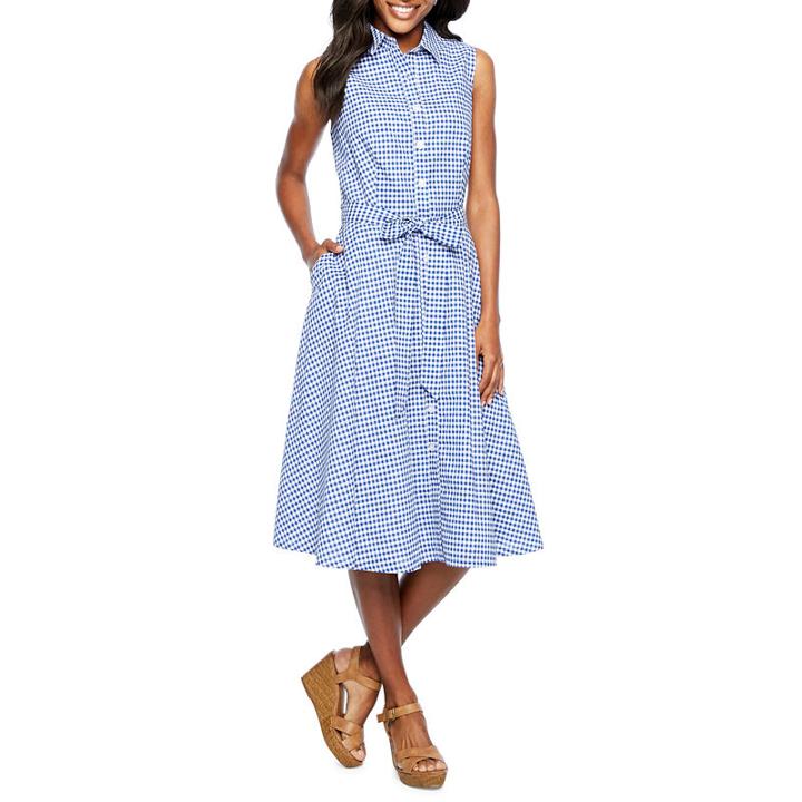 Be By Chetta B Sleeveless Shirt Dress