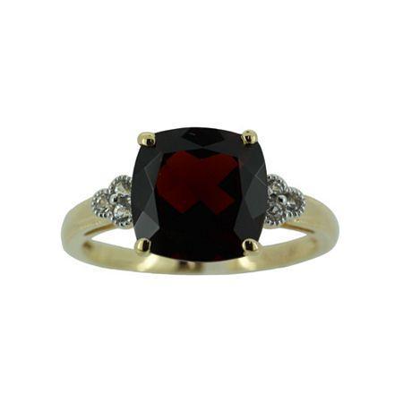 Genuine Garnet W/ Lab-created Sapphire Ring