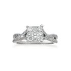 Limited Quantities! Womens 3/4 Ct. T.w. Round White Diamond 14k Gold Engagement Ring
