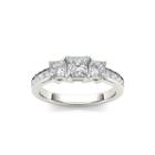 2 Ct. T.w. Diamond 14k White Gold 3-stone Engagement Ring