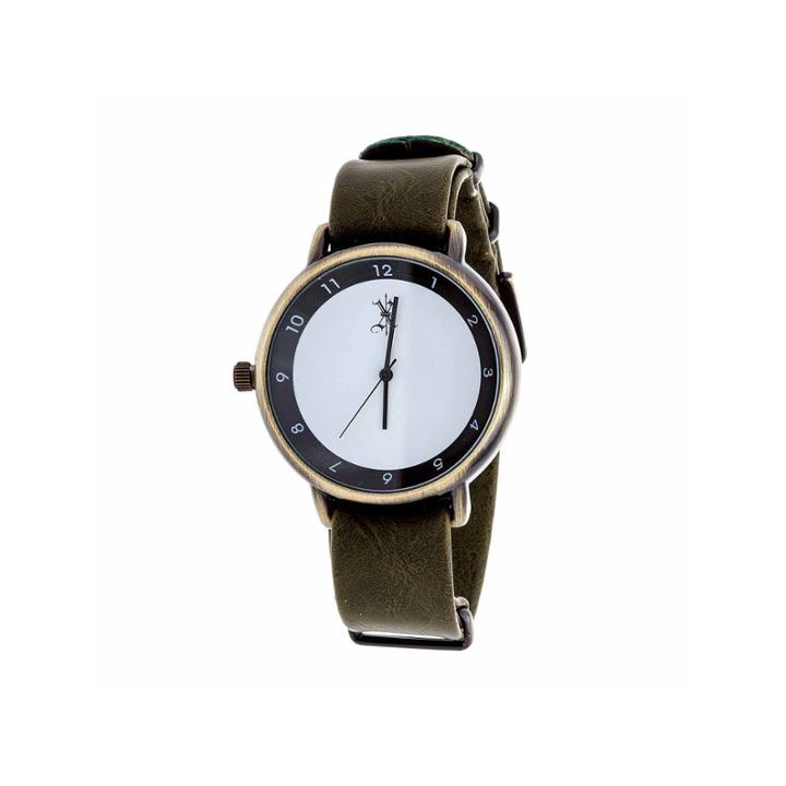 Brooklyn Exchange Mens Green Strap Watch-nwl378875ag-ol
