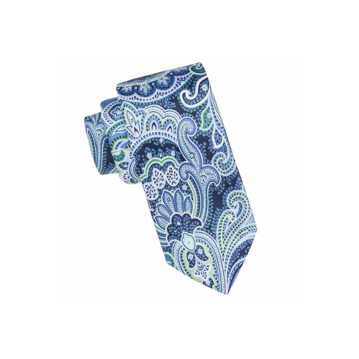 Stafford Exploded Printed Paisley Silk Tie