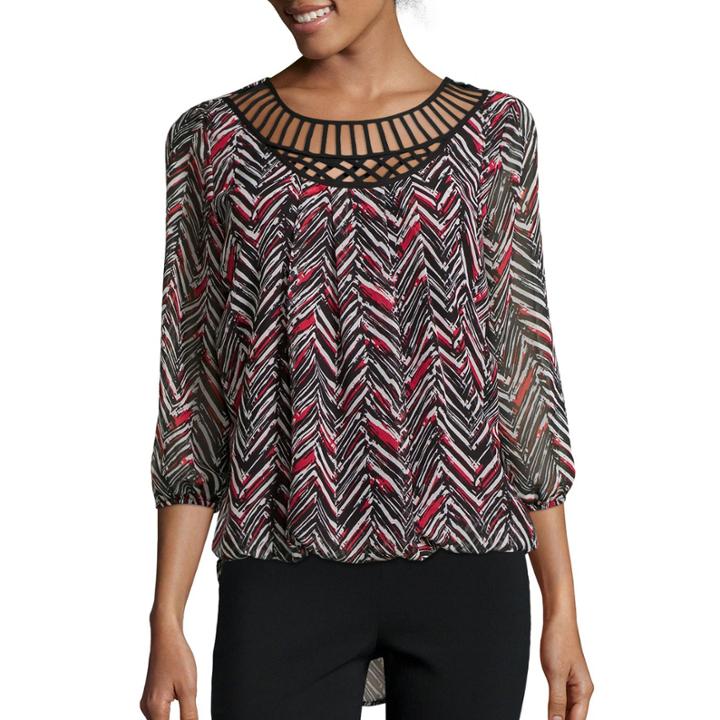 Alyx Long-sleeve Lattice Front Bubble Top