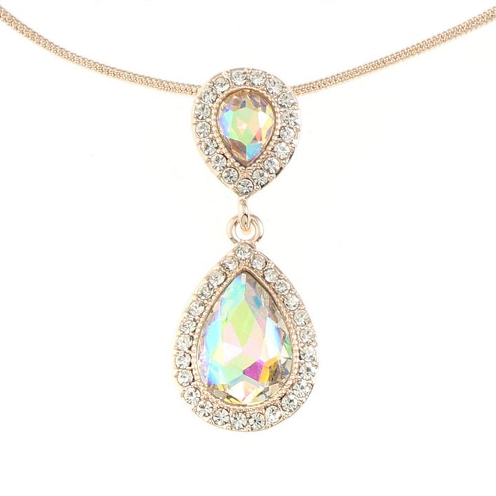 Monet Jewelry Womens White Round Pendant Necklace