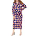 Tracee Ellis Ross For Jcp Kindness Long Sleeve Mock Neck Bodycon Dress - Plus