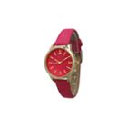 Olivia Pratt Denim Womens Pink Strap Watch-14086pink