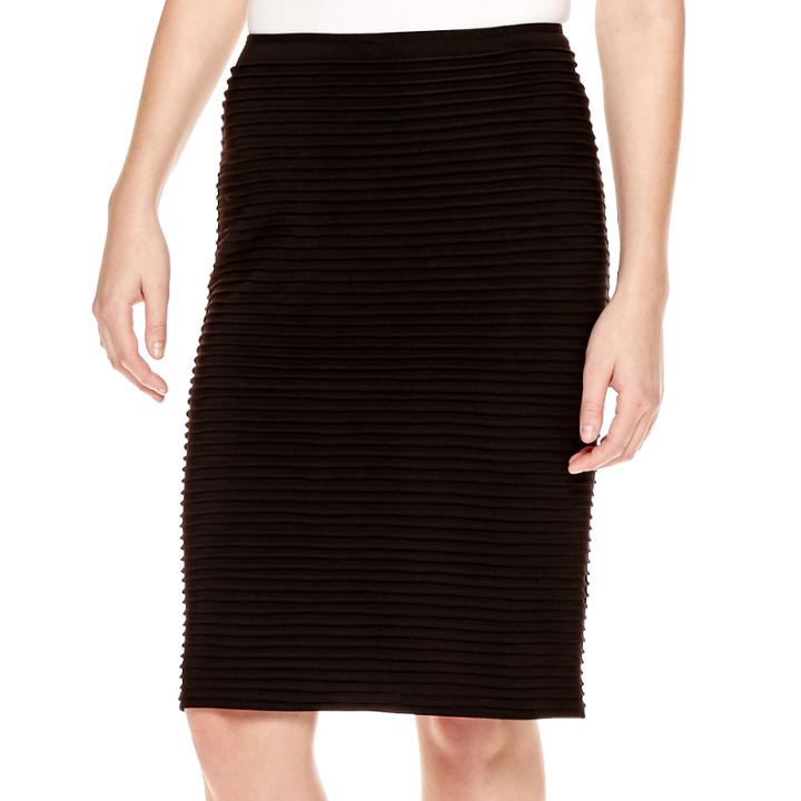 Scarlett Shutter-pleat Pencil Skirt