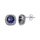 Sparkle Allure&trade; Blue Cubic Zirconia Stud Earrings