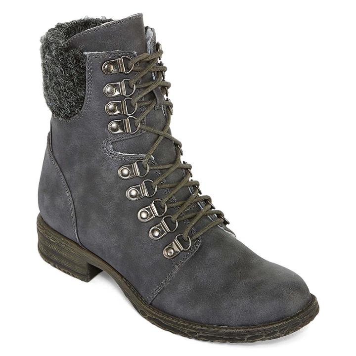 2 Lips Too Folsom Womens Combat Boots