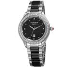 Akribos Xxiv Womens Two Tone Strap Watch-a-977ssbk