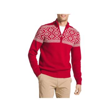 Izod Izod Fairisle Quarter Zip Sweater Long Sleeve Pullover Sweater