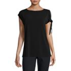 Worthington Side Tie Shoulder Tee - Tall