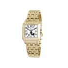 Disney Perfect Square Mickey Mouse Womens Gold-tone Watch