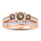 Womens 1 Ct. T.w. Genuine Diamond Multi Color Bridal Set