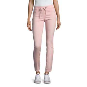 Black Daisy Drawstring Pants - Juniors