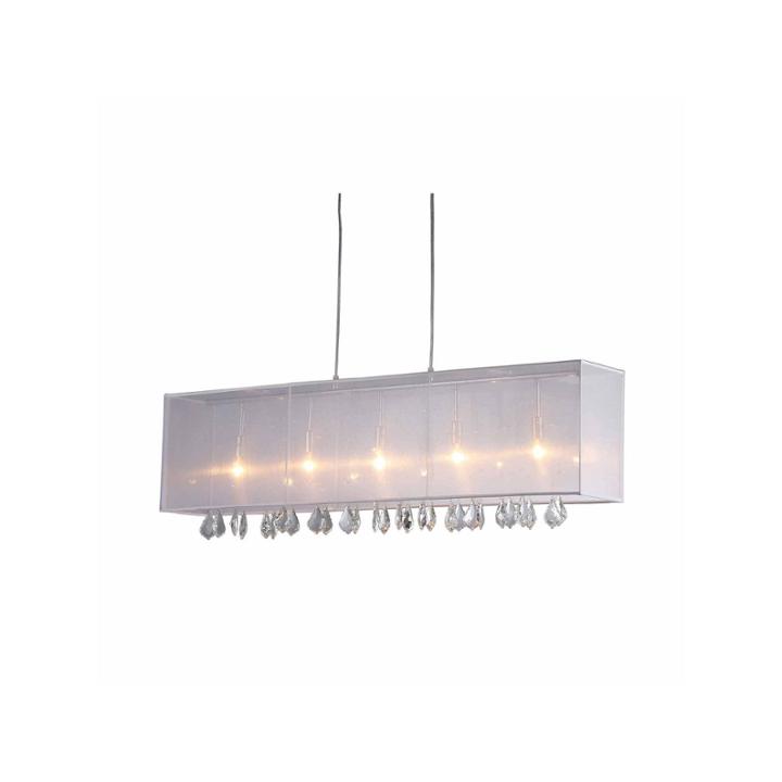 Warehouse Of Tiffany Jess' Crystal And Mesh Bar Chandelier