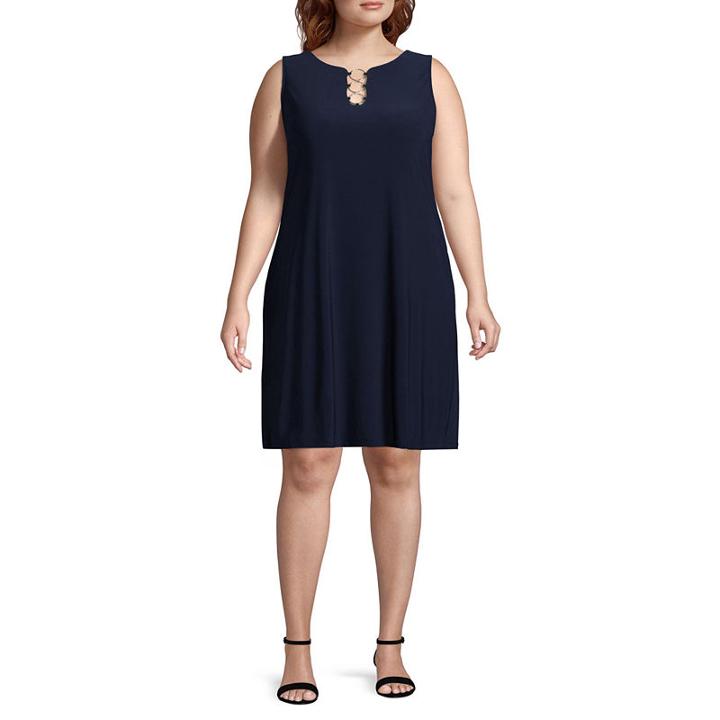 Msk Sleeveless Shift Dress - Plus